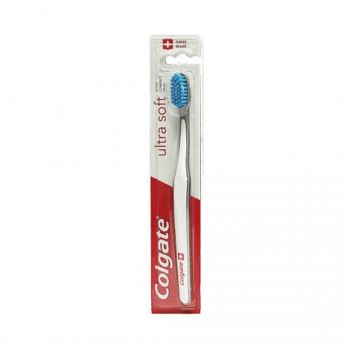 Colgate Ultra Soft Swiss Made Οδοντόβουρτσα Πολύ Μαλακή Λευκή-Μπλε 1 τεμάχιο